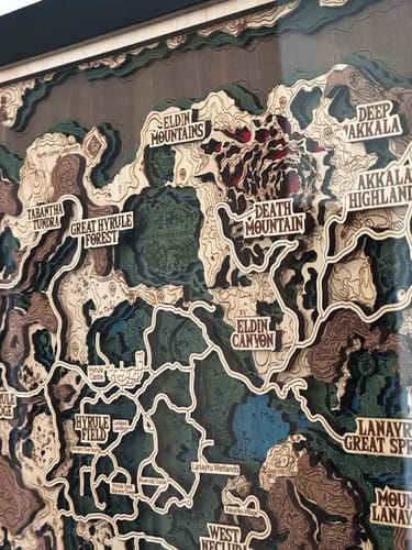 Customer photo review of THE HYRULE MAP 2.0