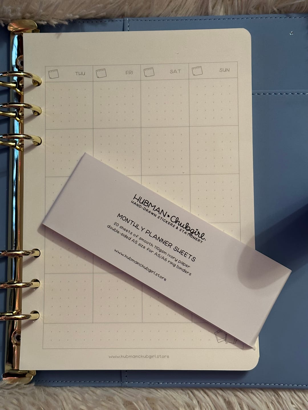Customer photo review of Planner Inserts - Monthly