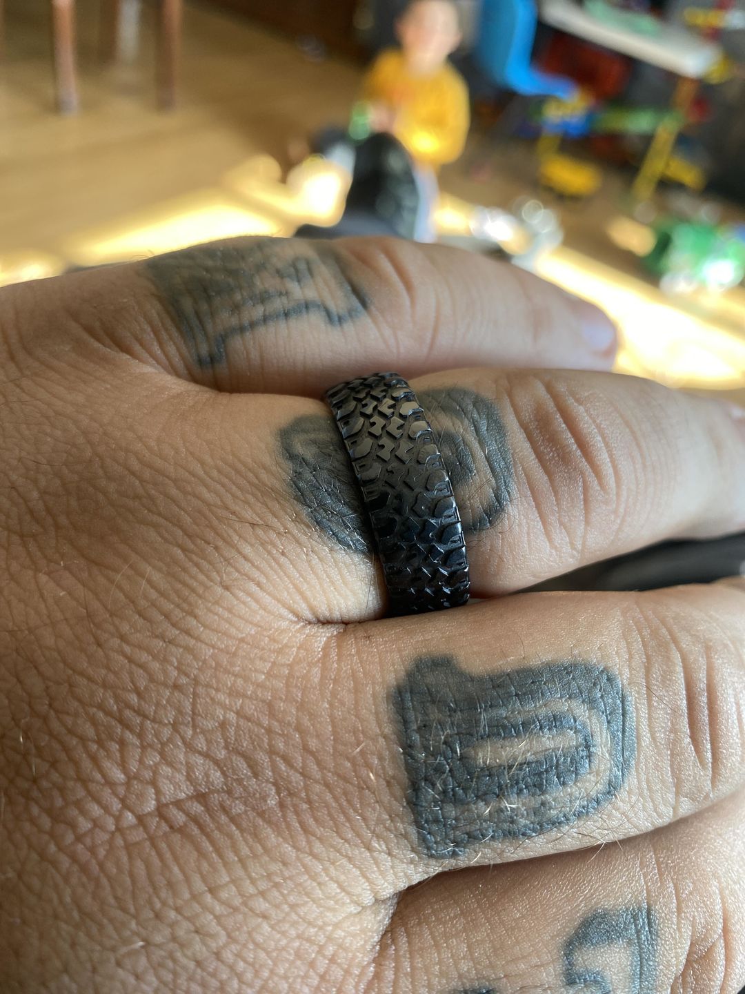 Customer photo review of Truck Tire Tread Ring - Zirconium 9mm