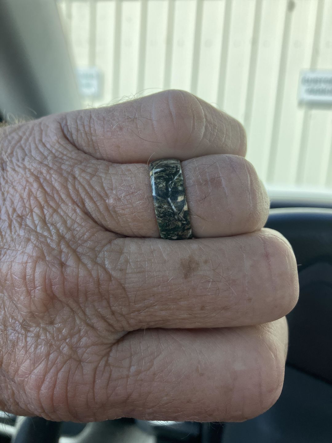 Customer photo review of Groove Life Camo Silicone Ring -  Realtree Edge