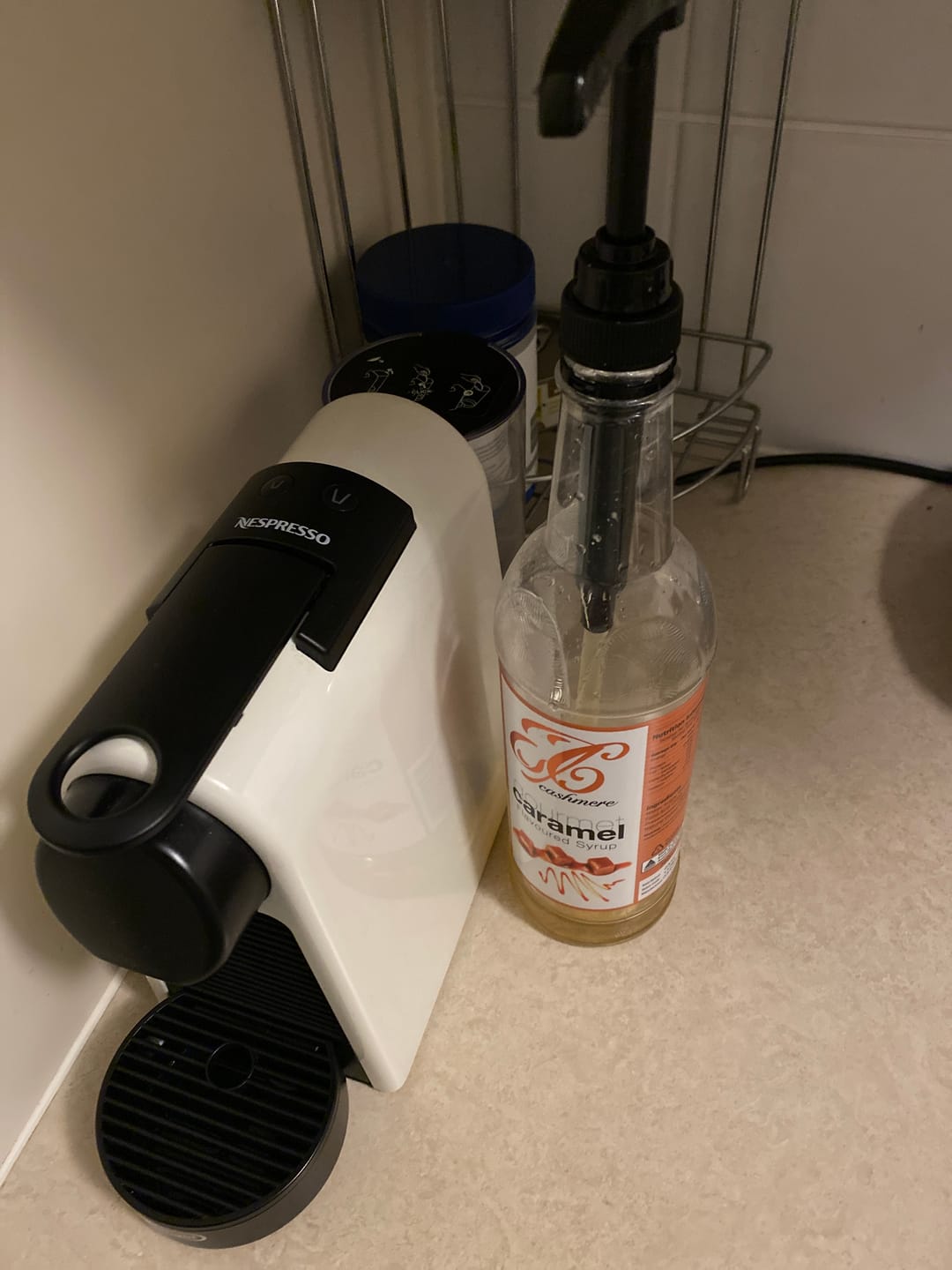 Customer photo review of Caramel Coffee Syrup