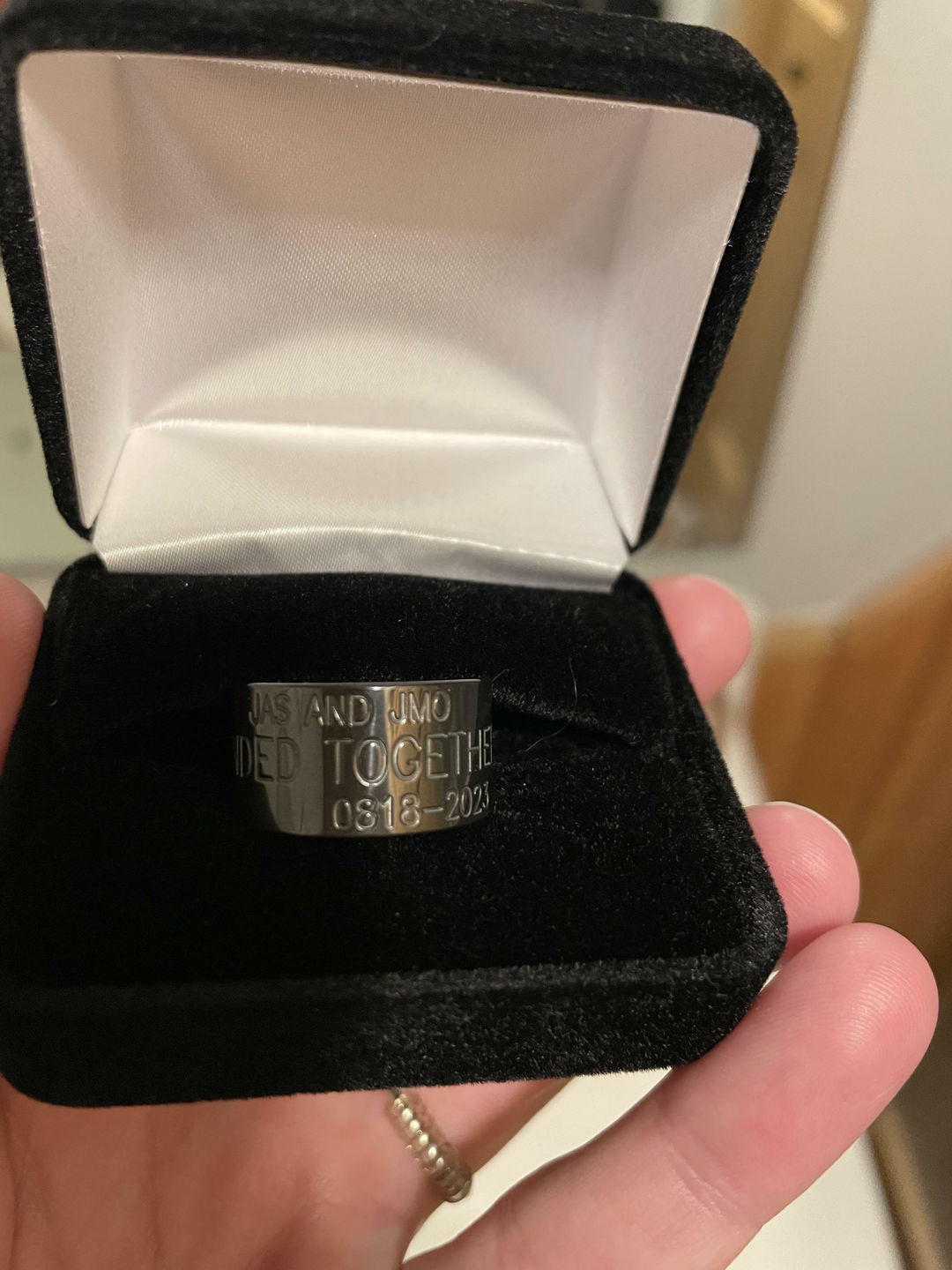 Customer photo review of Banded Together Duck Ring 12mm