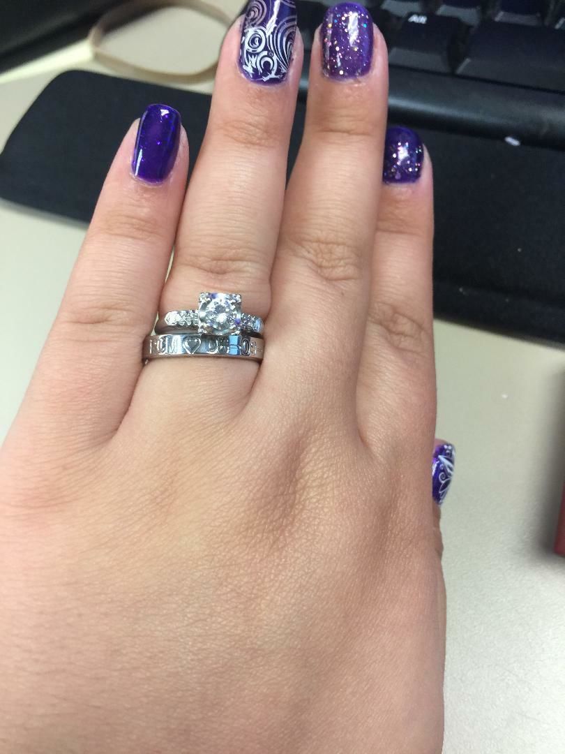 Customer photo review of Slim 4MM Duck Band - Customize with Initials OR Date