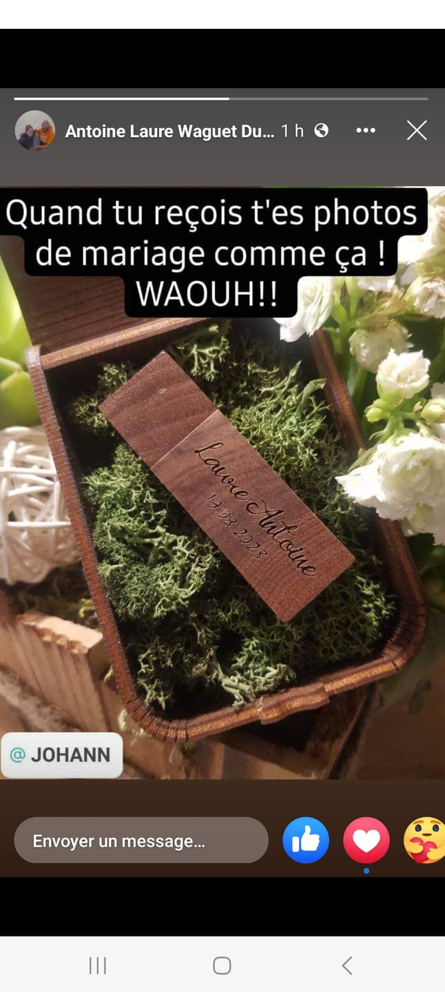 Customer photo review of Yoga USB box with moss filler