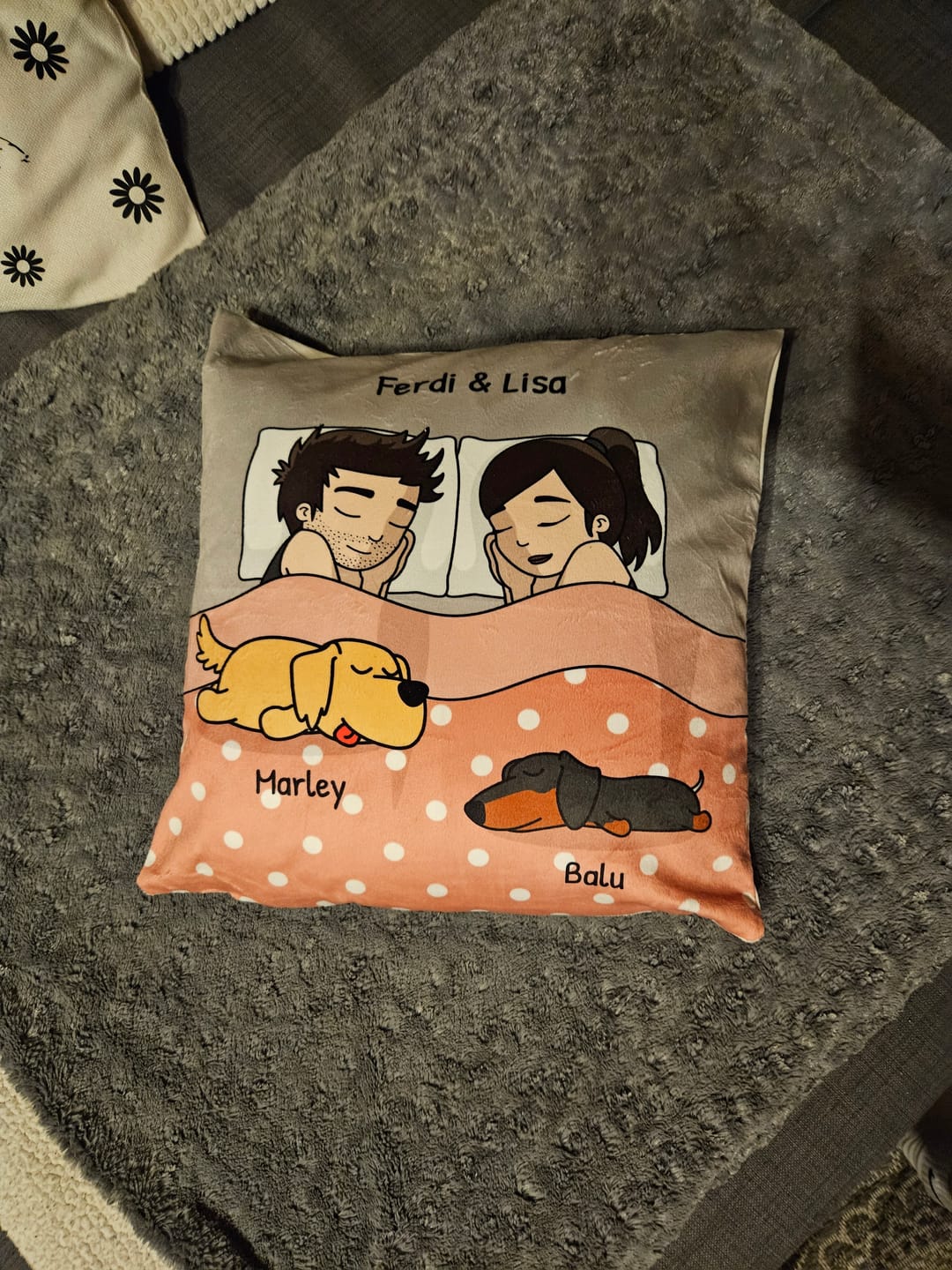 Customer photo review of Kuschelzeit mit Fellnasen - Individuelles Kissen