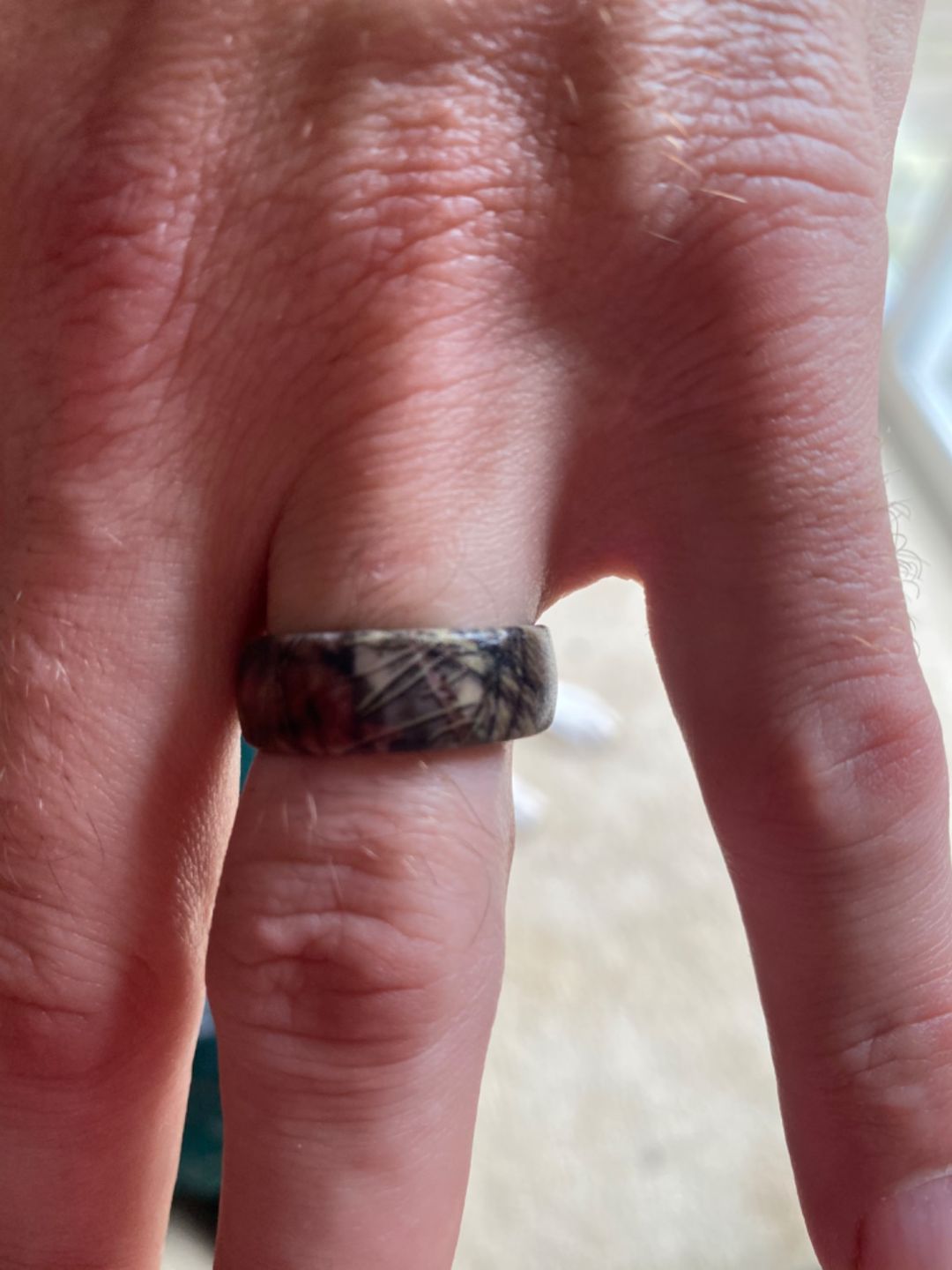 Customer photo review of Groove Life Silicone Ring -  Mossy Oak Breakup Country
