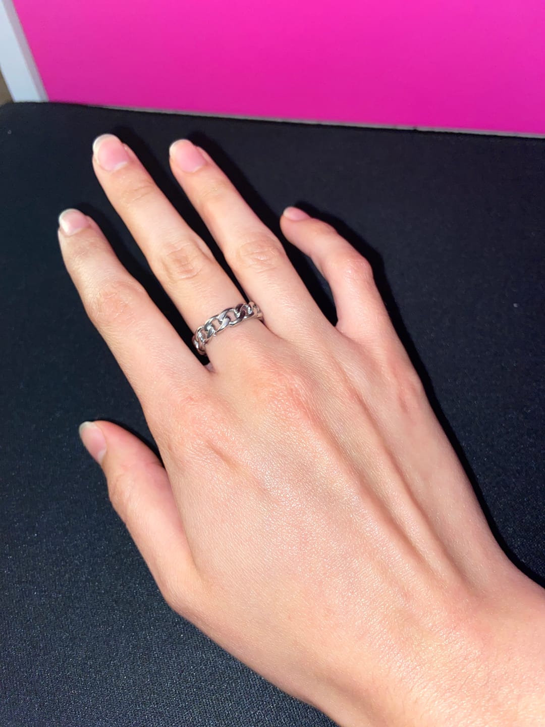 Customer photo review of MINI CUBAN RING