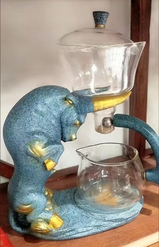 Customer photo review of Standing Up Bulls | HZTEAPOTS®