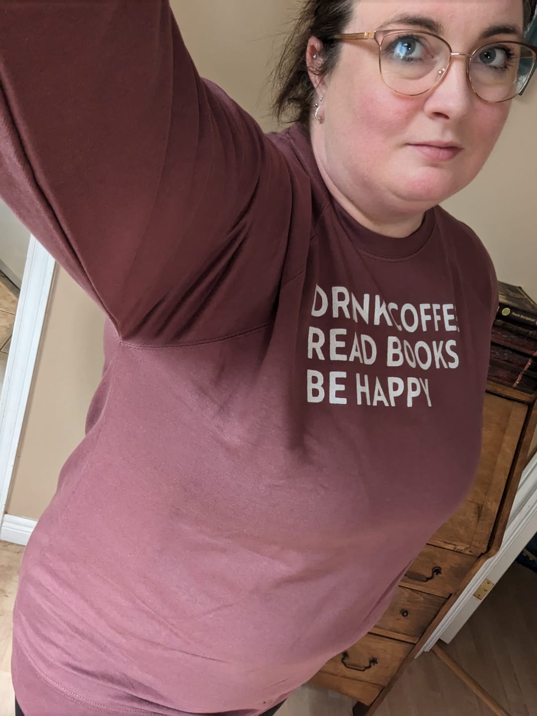 Customer photo review of Drink Coffee Read Books Be Happy