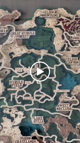 Customer video review of THE HYRULE MAP 2.0