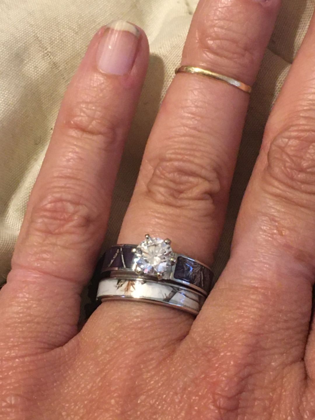Customer photo review of Realtree AP Snow Camo Ring