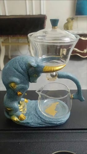 Customer photo review of Standing Up Bulls | HZTEAPOTS®