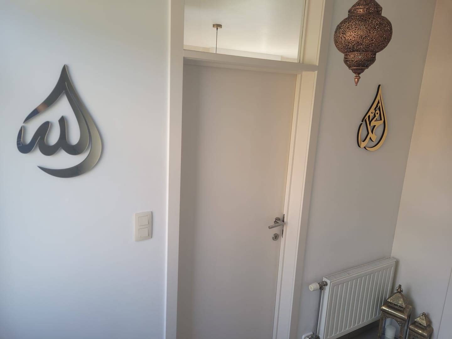 Customer photo review of Allah (SWT) Mohammad (PBUH) Acrylic/Wooden Wall Art