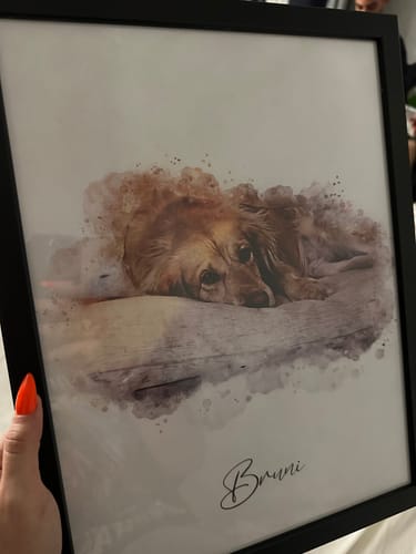 Customer photo review of Πορτραίτο Κατοικίδιου - Νερομπογιά