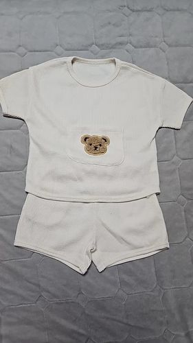 Customer photo review of Waffle Bear Shorts Set