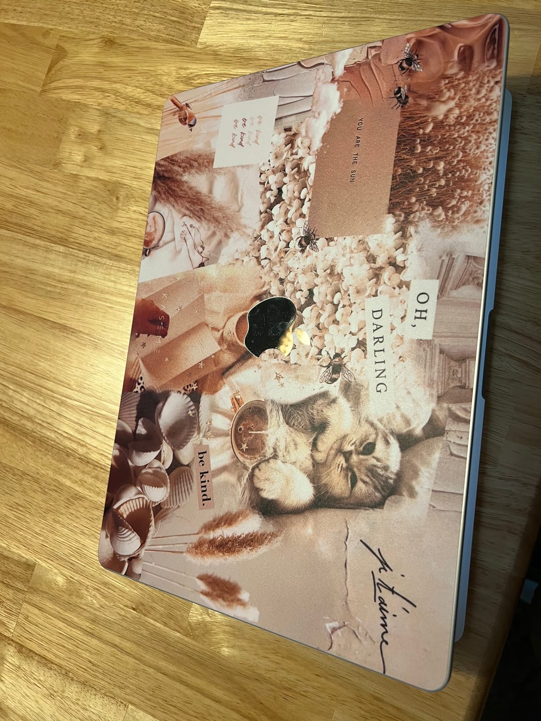 Customer photo review of Darlin' MacBook skin