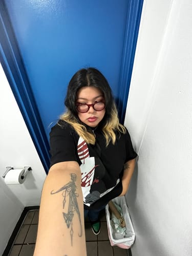 Customer photo review of Chainsaw Rabbit Tee
