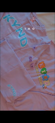 Customer photo review of Take a Break Purple Raglan Sleeve Sweatshirt