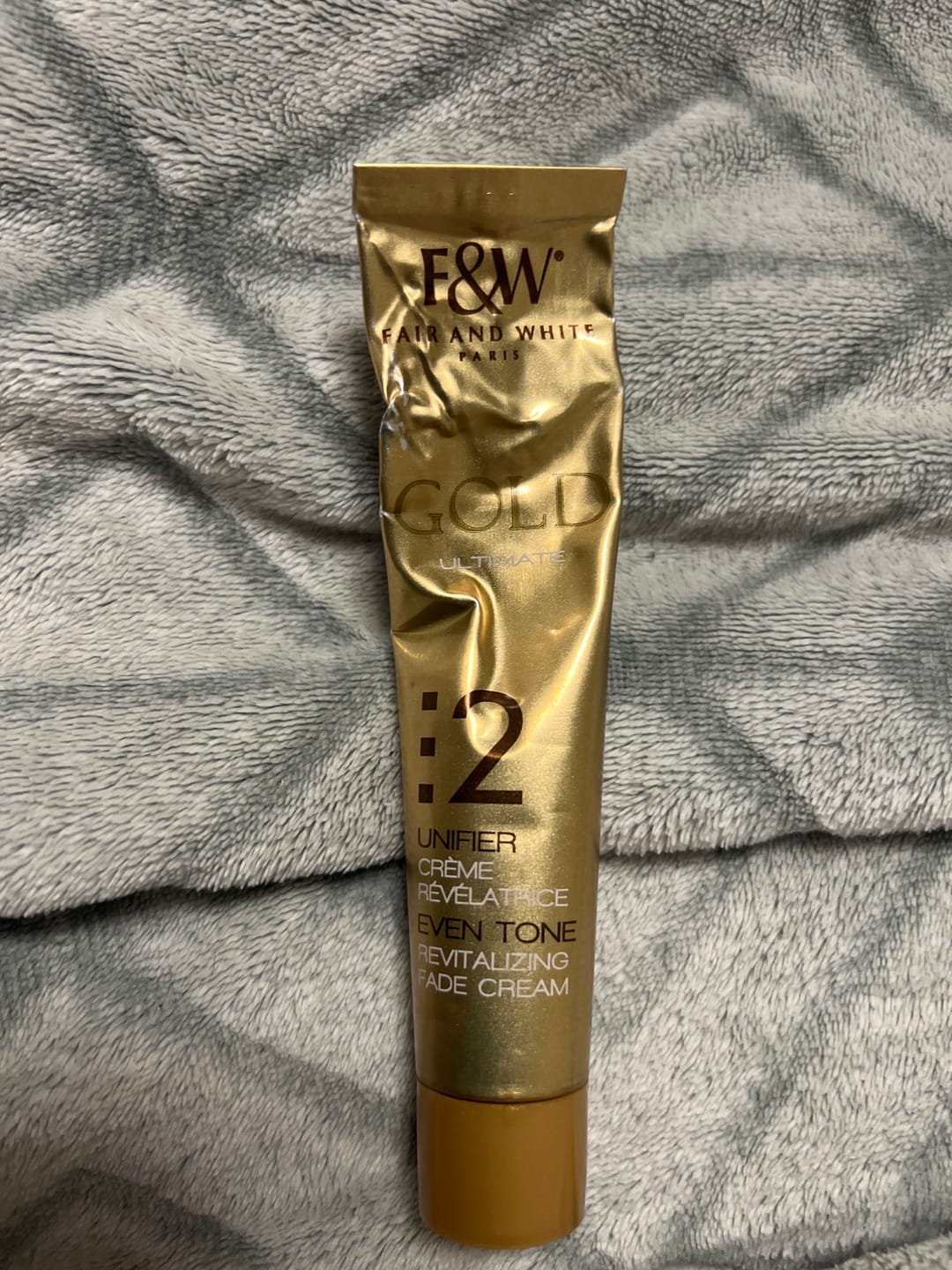 Customer photo review of Fair And White 2: Gold Revitalizing Fade Cream 50ml / 1.7fl.oz