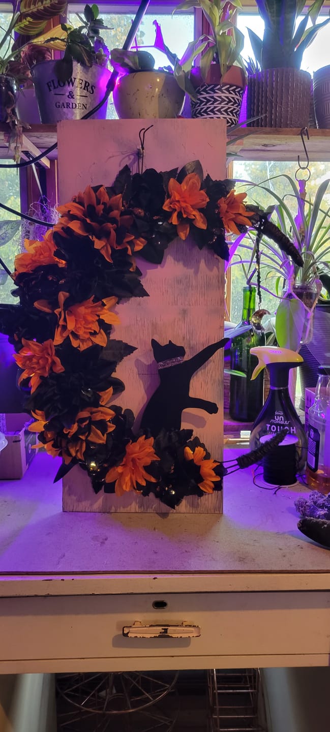 Customer photo review of Unfinished Wood Playing Cat Shape - Craft - up to 36"