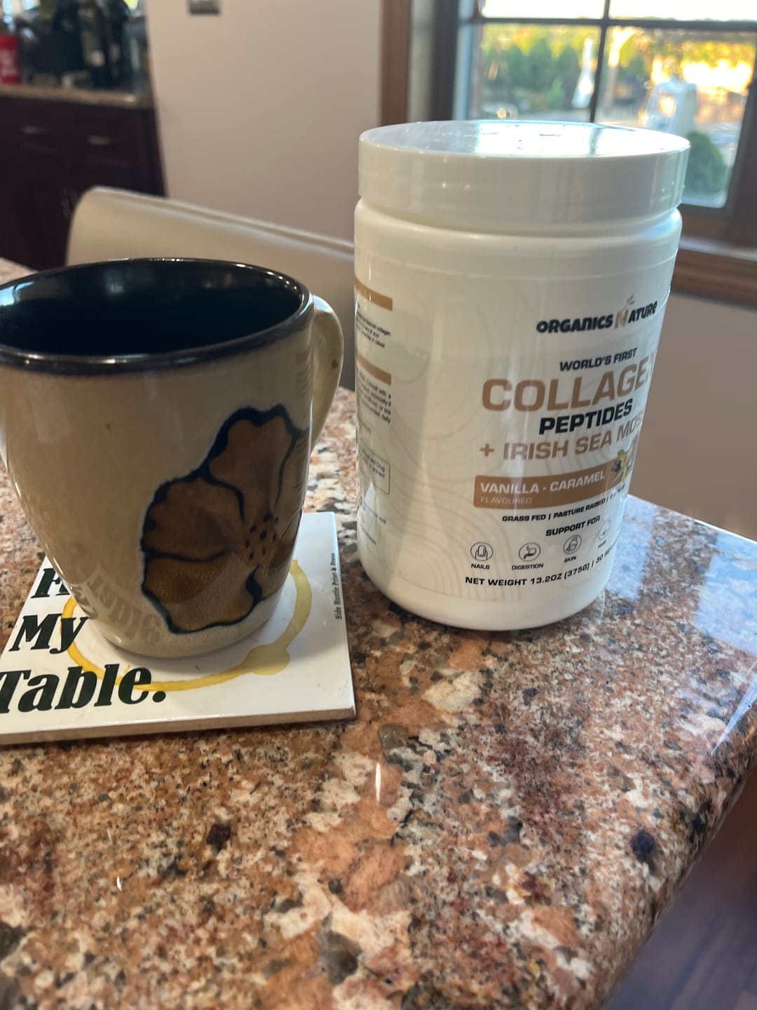 Customer photo review of Collagen Sea Moss Vanilla-Caramel