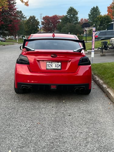 Customer photo review of STI Style Rear Wing - 2015-2021 Subaru WRX & WRX STI VA Sedan