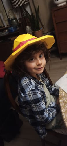 Customer photo review of Patrons Chapeau de paille de Luffy (pdf)