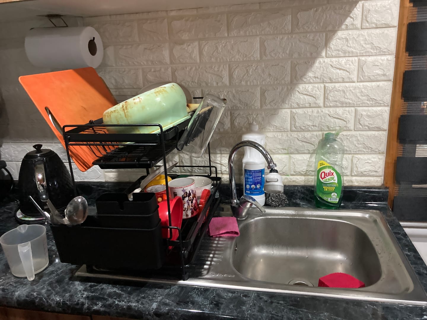 Customer photo review of Secador Escurridor Loza Platos 2 Niveles Organizador Cocina