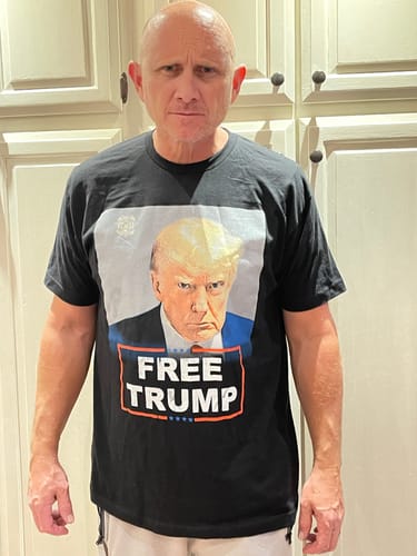 Customer photo review of Trump Mugshot T-Shirt