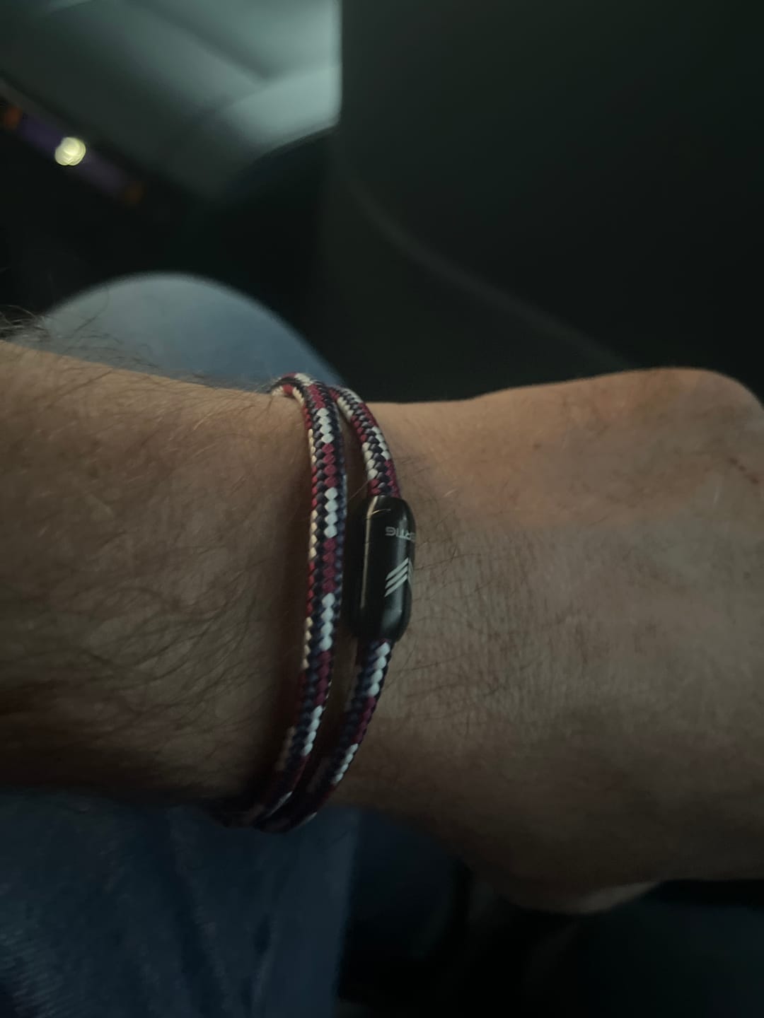 Customer photo review of Paracord Bracelet Magnetic Green
