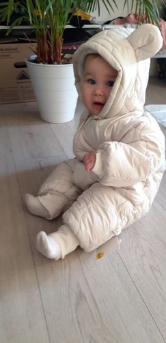 Customer photo review of Waterproof Thick Fleece Hoodie Jumpsuit