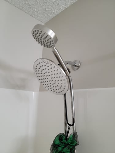 Customer photo review of 1-Spray Dual Shower Head Set