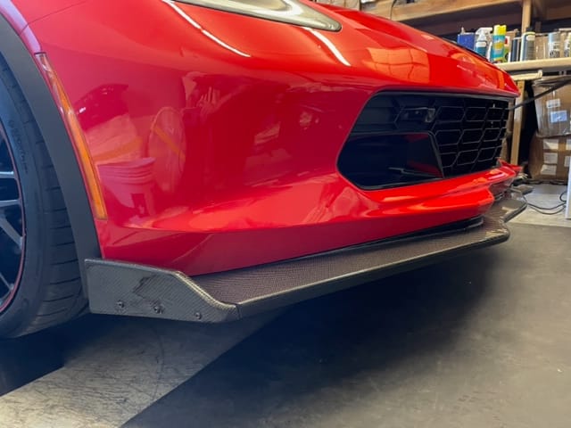 Customer photo review of Corvette C7 Stage 2.5 ZR1 Conversion Extended Front Splitter