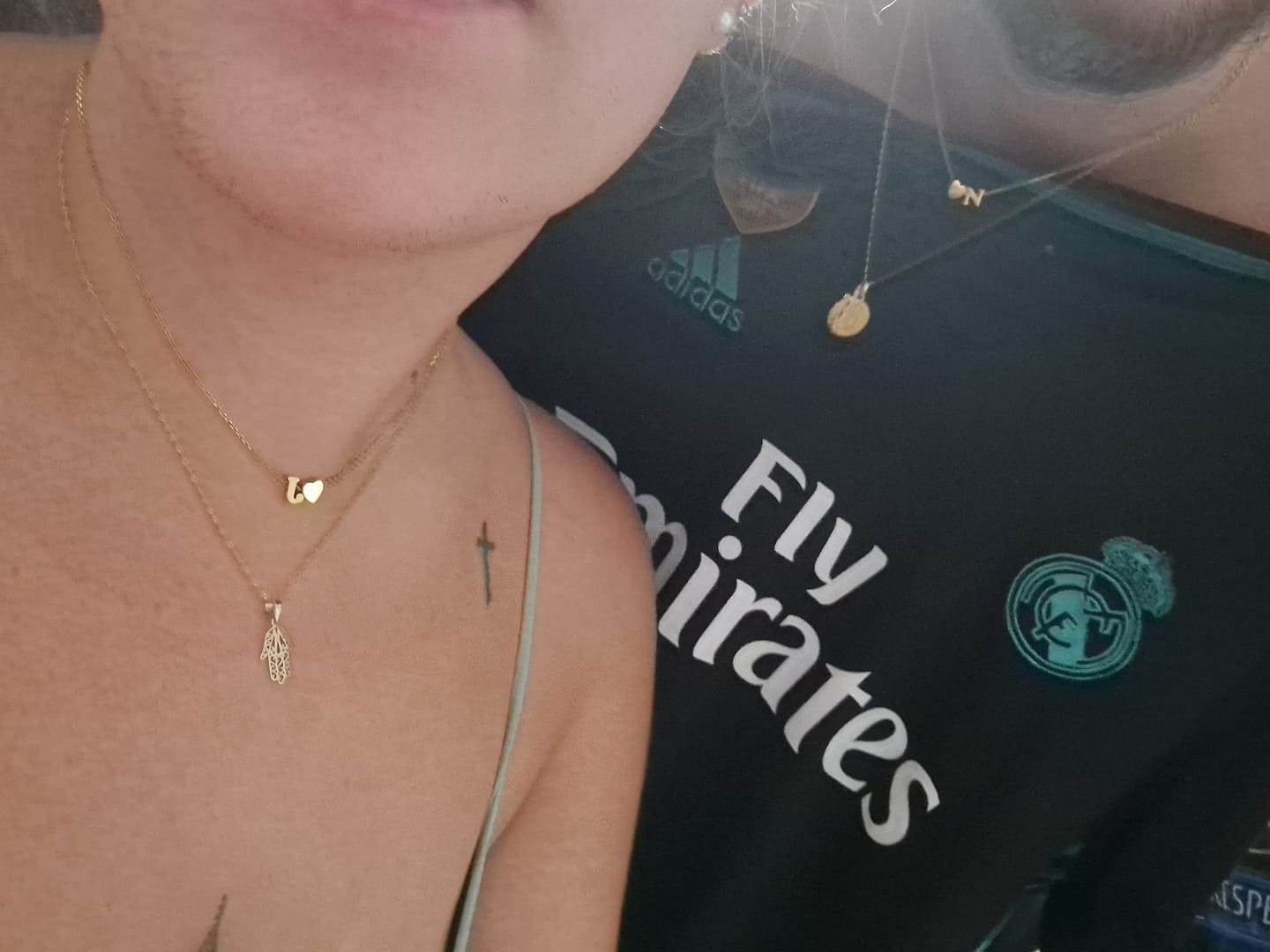 Customer photo review of Collar Letra Amor