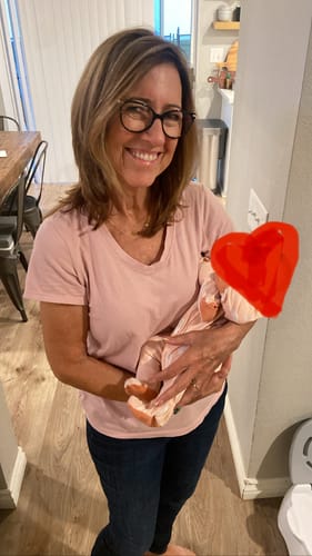 Customer photo review of The Original Letter Necklace