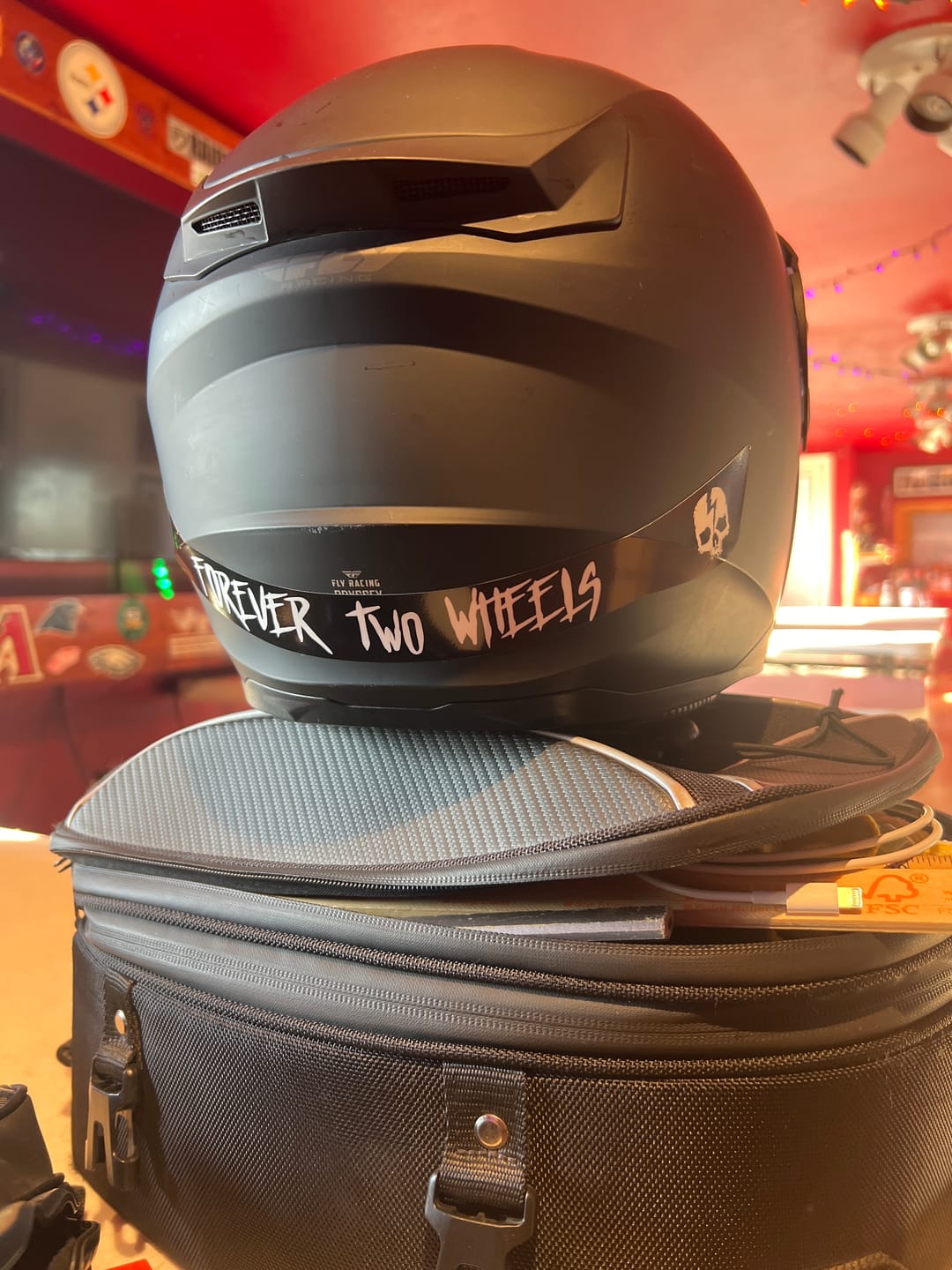 Customer photo review of FOREVER TWO WHEELS HELMET VISOR