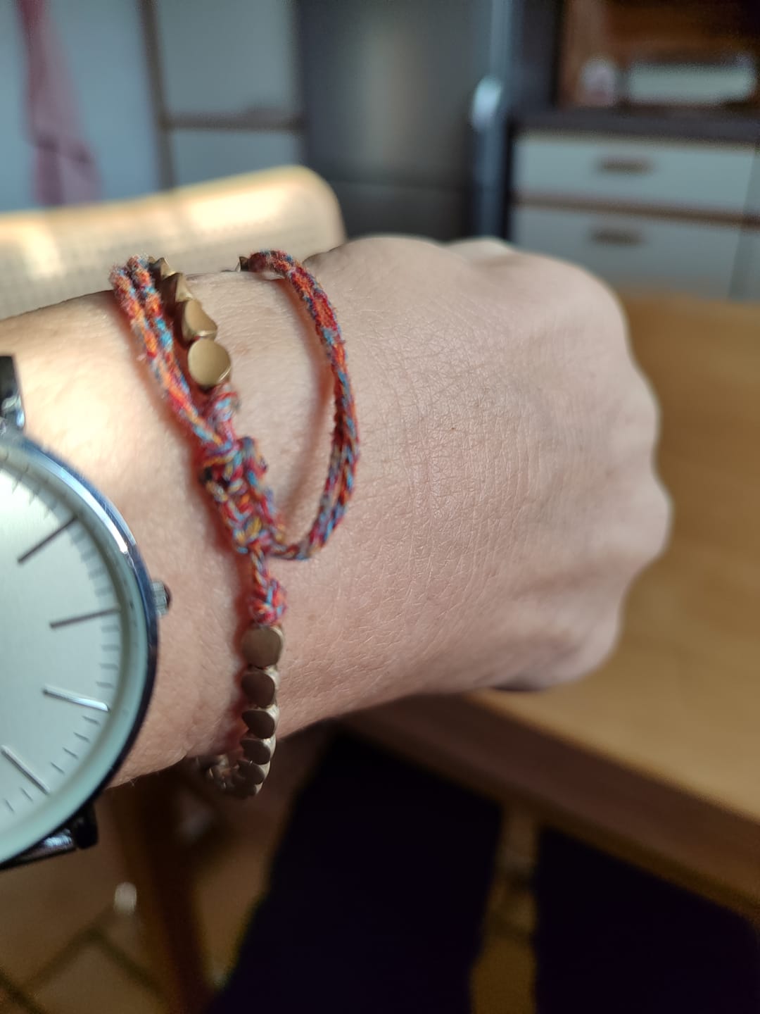 Customer photo review of Edles Tibetisches Glücksarmband