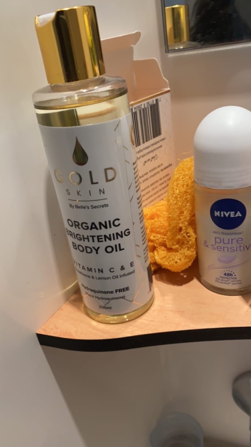 Customer photo review of Belle's Skin Body Oil