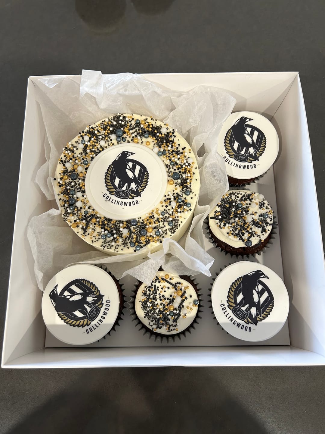 Customer photo review of Collingwood Magpies AFL Club - Edible Icing Images
