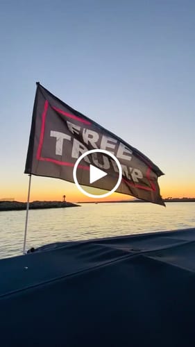 Customer video review of Free Trump Flag - 3'x5'