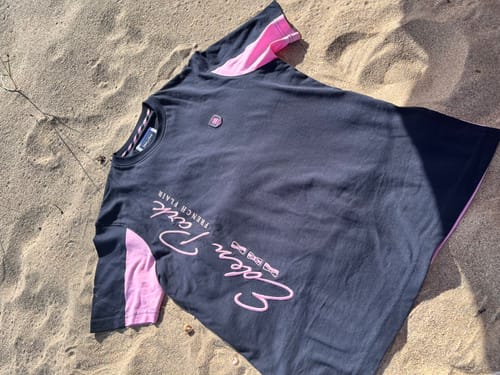 Customer photo review of T-shirt colorblock rose à broderie French Flair