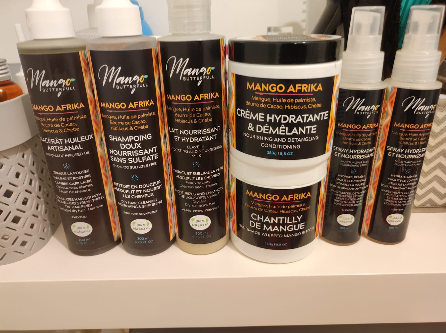 Customer photo review of Pack Routine MANGO AFRIKA - 6 produits