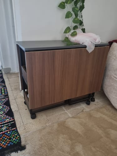 Customer photo review of ترابيزة سفرة مودرن ذات غالق للتحكم فى الحركة-stco10