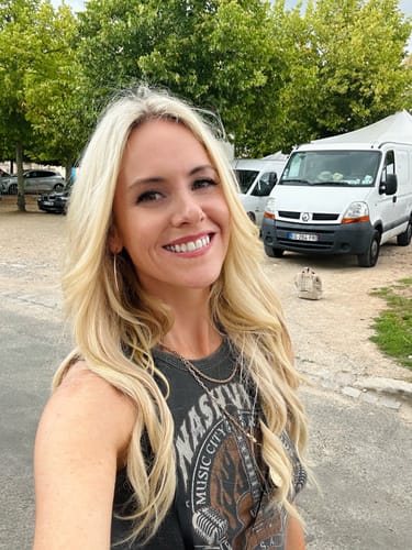 Customer photo review of Invisible Wire Human Hair Extension - Luscious Blonde