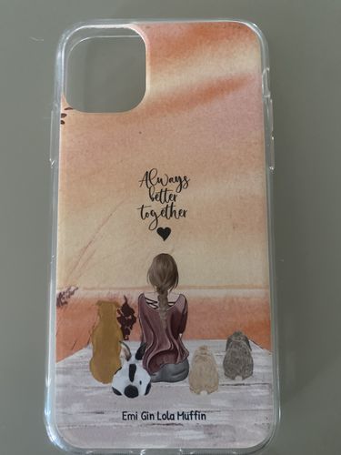 Customer photo review of Together with my pet - Personalized phone case