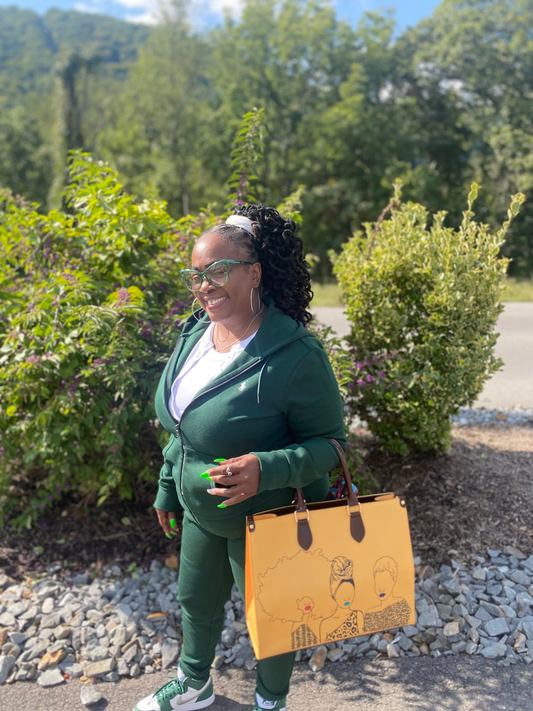 Customer photo review of Mahogany Tote Bag