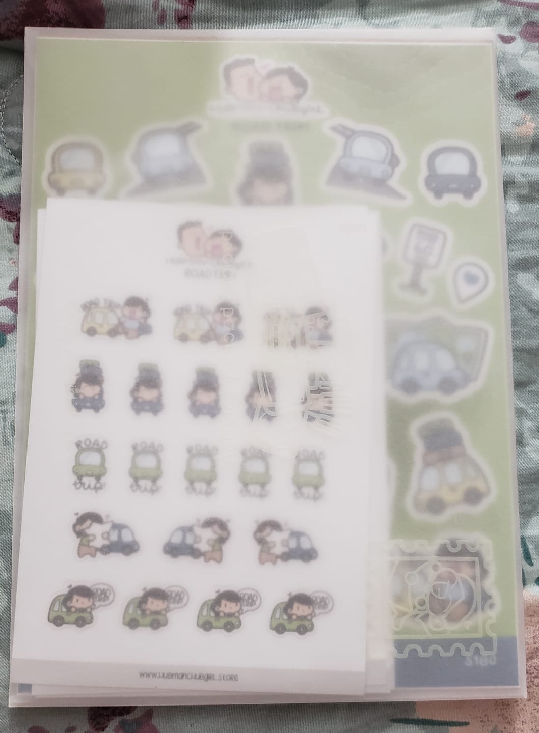 Customer photo review of Roadtrip Sticker Set