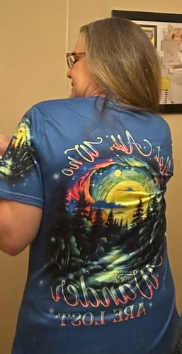 Customer photo review of NOT ALL WHO WANDER ARE LOST ALL OVER PRINT - YHLN2208233