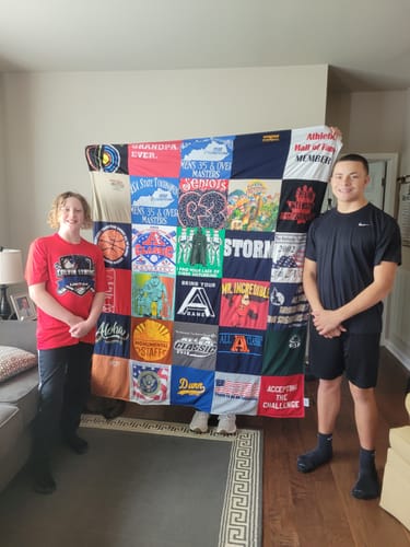 T-shirt quilt from arizona state university by DEBBY from KY