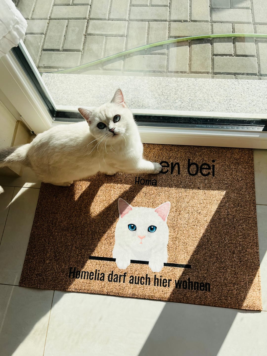 Customer photo review of Alle meine Fellnasen - Individuelle Fußmatte